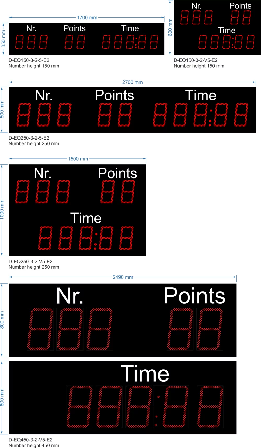 Marcador para concurso ecuestre